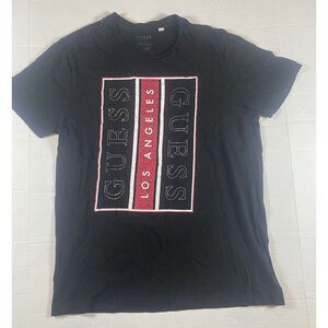 GUESS Los Angeles Men's Short Sleeve T-Shirt‎ Size LARGE Black